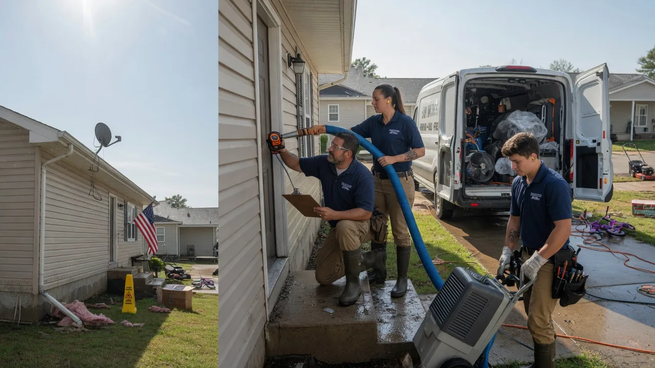 Ceiling Water Damage Restoration in Harrisonburg, LA near me